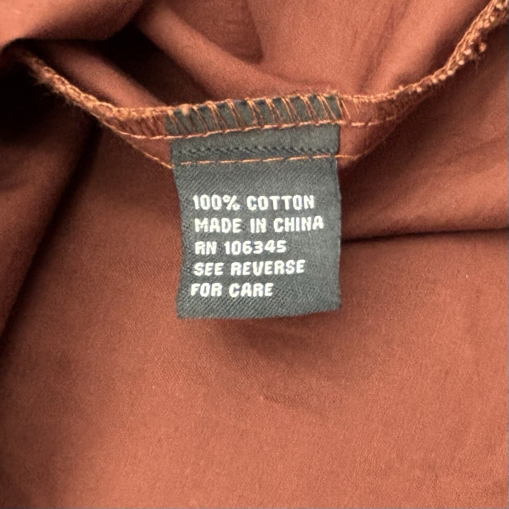 Royal Prestige Mens XL Shirt NWT Brown Cotton Military Streetwear Biker Buckle - Picture 7 of 16